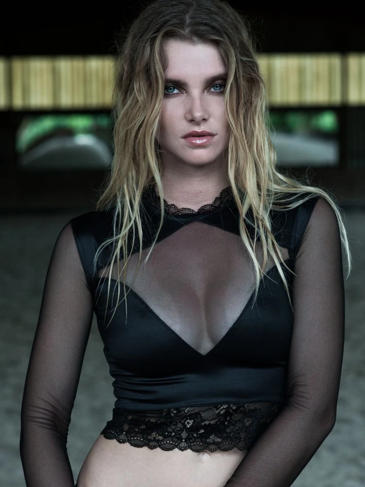 Langarm Minitop DIAMANT Satin Schwarz Von Cadolle 4 Langarm Minitop DIAMANT Satin Schwarz Von Cadolle – Bild 2