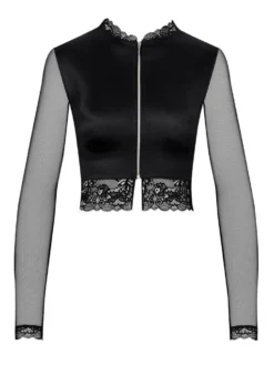 Langarm Minitop DIAMANT Satin Schwarz Von Cadolle 8 Langarm Minitop DIAMANT Satin Schwarz Von Cadolle -Pink Zebra 3315ck top schwarz minitop diamant satin cadolle 6