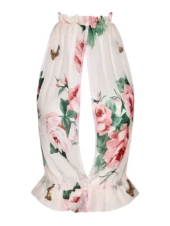 Seide Top OLIVIA BALI Rosa Geblümt Von Cadolle -Pink Zebra 3316dif top rose olivia soie bali 5