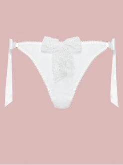 Satin Culotte GEISHA Mit Schleifen Von Cadolle -Pink Zebra 4500ba culotte geisha satin wei cadolle 1