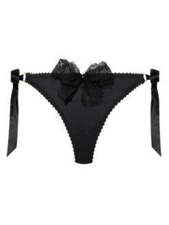 Satin Culotte GEISHA Mit Schleifen Von Cadolle -Pink Zebra 4500bb culotte geisha satin schwarz cadolle 3