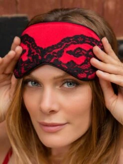 Schlafmaske MARJOLIE No. 7 Von Marjolaine -Pink Zebra augenmaske seide marjolie rot schwarz 3mar0701 0504 marjolaine 2 1