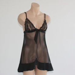 Tüll Baby-Doll NOELI Von Exilia Mit Seide Nur Noch In Rot -Pink Zebra baby doll schwarz noeli exilia