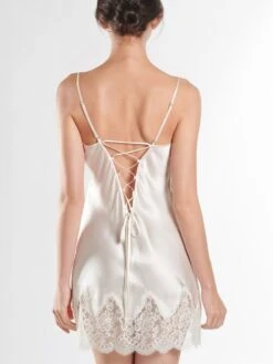 Seide Baby-Doll SOIE D´AMOUR Mit Spitze Aubade -Pink Zebra baby doll seide perlmut ms42 soie d amour aubade 4 1