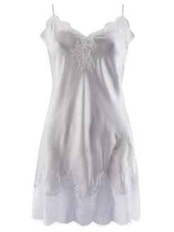 Seide Baby-Doll SOIE D´AMOUR Mit Spitze Aubade -Pink Zebra baby doll seide silber ms42 soie d amour aubade 1