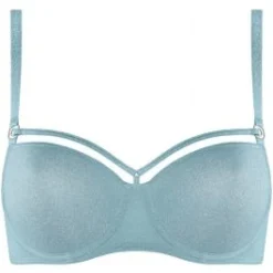 Balconette BH SPACE ODYSSEY STYLE Shining Blue And Silver C-Cup Von Marlies Dekkers