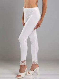 Baumwolle Leggings EVASIONE Cotone Candy Von Cotton Club -Pink Zebra baumwolle gf1 leggins evasione weiss cotton club cotone candy 1