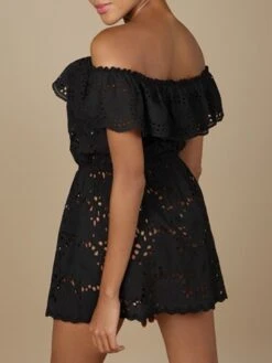 Baumwolle Lochspitze Sommerkleid GLADYS Schwarz Von Marjolaine 10 Baumwolle Lochspitze Sommerkleid GLADYS Schwarz Von Marjolaine -Pink Zebra baumwolle lochspitze sommerkleid gladys 7gla0201 schwarz marjolaine 1