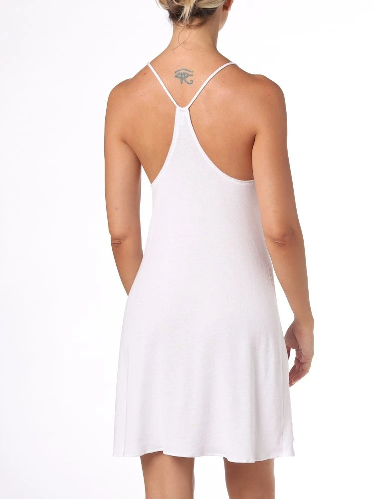 Nachthemd CAROLA Weiß Modal-Baumwolle Von Imec 6 Nachthemd CAROLA Weiß Modal-Baumwolle Von Imec – Bild 4