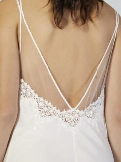 Baumwolle Neglige Mit Spitze Lang BIANCO Von Verdiani -Pink Zebra baumwolle neglige lang weiss 4527 verdiani