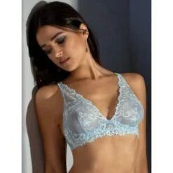 Bügel-BH Tüll SOFIA Hellblau Von Cotton Club Oro Edelweiss