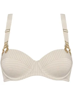 Balconette BH GLORIA STYLE Pristine Gold C-Cup Von Marlies Dekkers -Pink Zebra bh creme gold gestreift 19540 gloria marlies dekkers