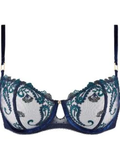 Bügel-BH VELVET MEMORIES Halbschale Von Aubade 8 Bügel-BH VELVET MEMORIES Halbschale Von Aubade -Pink Zebra bh halbschale blau rbf14 velvet memories aubade 1