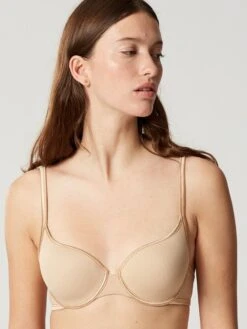 T-Shirt Schalen-BH NUAGE PUR Gemoldet Von Maison Lejaby -Pink Zebra bh haut 5535m nuage pur maison lejaby