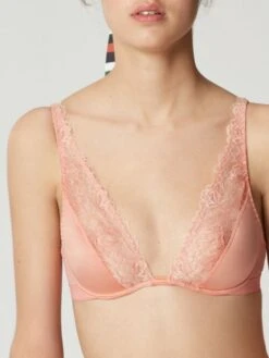 Triangel BH SHADE Uni Von Maison Lejaby -Pink Zebra bh ungef ttert mit spitze shade apricot p0009 maison lejaby 1 7 2 2