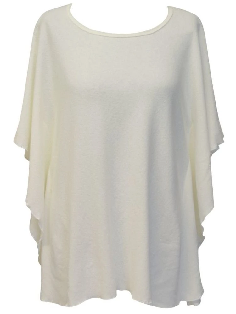 Kuschel-Baumwolle Poncho / Bigshirt CASUAL Von GATTINA 5 Kuschel-Baumwolle Poncho / Bigshirt CASUAL Von GATTINA – Bild 3