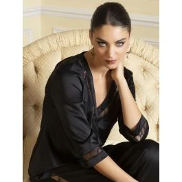 Satin Bluse ADORABLE EN SEXY Mit Spitze Von Lise Charmel 3 Satin Bluse ADORABLE EN SEXY Mit Spitze Von Lise Charmel