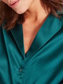 100% Seide Bluse TOI MON AMOUR Viele Farben Von Aubade -Pink Zebra bluse gr n seide toi mon amour qs44 emeraude aubade 7 1