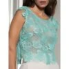 Blusen Top PRINCESSE IRIS In Aqua Aus Makramee-Spitze Von Lise Charmel 1 Blusen Top PRINCESSE IRIS In Aqua Aus Makramee-Spitze Von Lise Charmel -Pink Zebra bluse princesse iris alh5081 wasserblau lise charmel