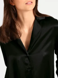 100% Seide Bluse TOI MON AMOUR Von Aubade -Pink Zebra bluse schwarz seide toi mon amour qs44 noir aubade 1