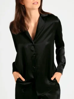 100% Seide Bluse TOI MON AMOUR Viele Farben Von Aubade -Pink Zebra bluse schwarz seide toi mon amour qs44 noir aubade 3 1