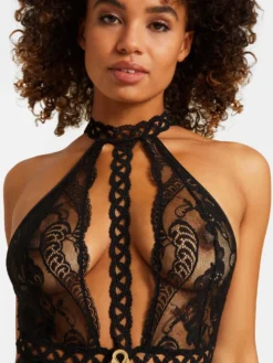 Body PRECIOUS TALE Mit Leavers Spitze Von Aubade -Pink Zebra body spitze re86 schwarz precious tale aubade 2