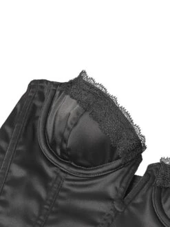 Bustier Corsage MEDICIS 5 SATIN NOIR Schwarz Von Cadolle -Pink Zebra bustier medicis5 satin noir 3531ada cadolle 3