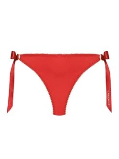 Satin Culotte GEISHA Mit Schleifen Von Cadolle -Pink Zebra culotte geisha a noeuds rouge 4500bb cadolle