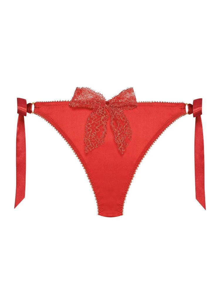 Satin Culotte GEISHA Uni Mit Schleifen Von Cadolle 7 Satin Culotte GEISHA Uni Mit Schleifen Von Cadolle – Bild 5