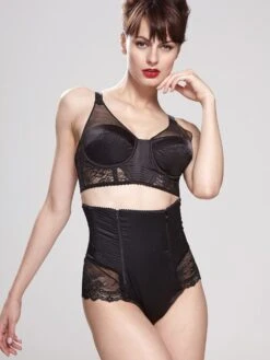 Satin Taillen-Slip RACHEL Von Cadolle -Pink Zebra culotte haute rachel dentelle noire 1008qj cadolle 2