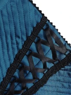 Satin Taillen-Slip RACHEL Von Cadolle -Pink Zebra culotte haute rachel dentelle petrol 1008qj cadolle 3