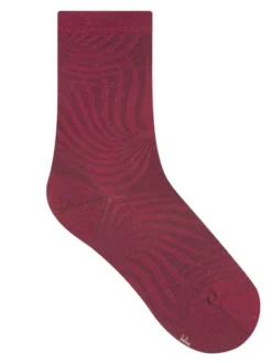 Damen Seidensocken Streifenmuster Mit 74% Seide Von Bleuforêt -Pink Zebra damen socken seide bleuforet 6299 weinrot 2