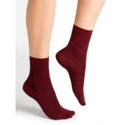 Damen Seidensocken Streifenmuster Mit 74% Seide Von Bleuforêt