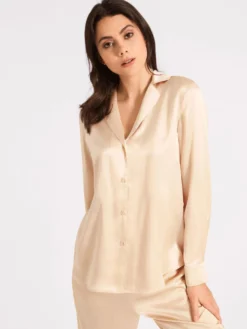 100% Seide Bluse TOI MON AMOUR Viele Farben Von Aubade -Pink Zebra damenbluse seide qs44 blond aubade 3 1