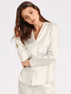 100% Seide Bluse TOI MON AMOUR Von Aubade -Pink Zebra damenbluse seide qs44 nacre aubade 3