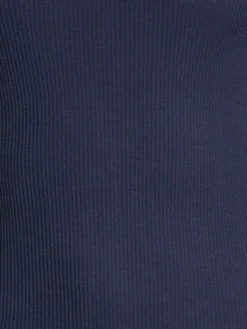 Merinowolle-Seide Unterhemd Gerippt Mit Calais Spitze Von Oscalito -Pink Zebra dunkelblau rippjersy oscalito 2