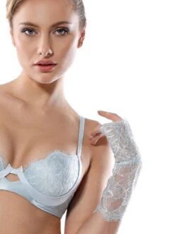 Handschuhe VALSE Aus Spitze Von Prelude Milano -Pink Zebra handschuhe blau yx324 valse prelude