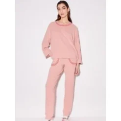 Hausanzug Kuschel Cotton Mit Baumwolle Weich Chiara Fiorini