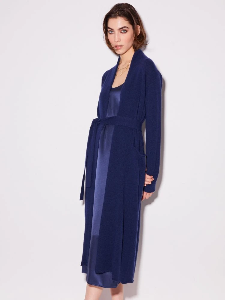 Strick-Hausmantel Halblang Von Chiara Fiorini Mit Wolle Und Kaschmir 5 Strick-Hausmantel Halblang Von Chiara Fiorini Mit Wolle Und Kaschmir – Bild 3