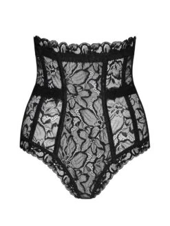 Taillen-Slip GILIAN CARMEN Schwarz Von Cadolle -Pink Zebra hoher slip carmen vorderseite cadolle