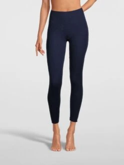 Merino Wolle-Seide Leggings Gerippt Von Oscalito -Pink Zebra hose 3449 dunkelblau oscalito 1