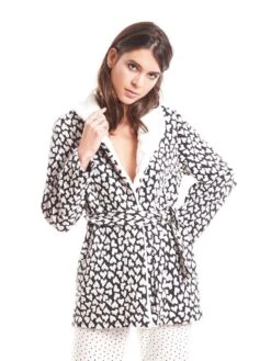 Jacke HEARTS Schwarz-weiß Von Fiori Di Chiara Mit Baumwolle -Pink Zebra jacke creme schwarz fc9128 chiara fiorini 1