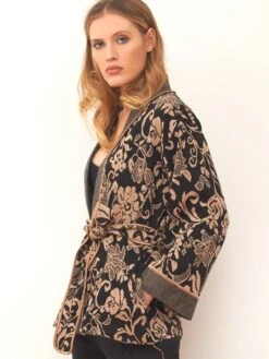 Jacke JACQUARD Schwarz-zimt Von Chiara Fiorini -Pink Zebra jacke jacquard g9611 chiara fiorini 2 1