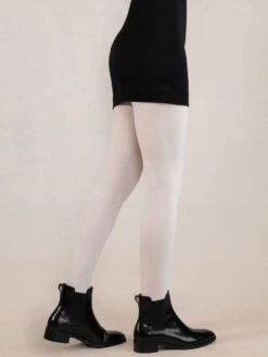 Strumpfhose Gerippt Mit Kaschmir Von Bleuforêt -Pink Zebra kaschmir strumpfhose rippe 3215 m2b ecru bleuforet 2