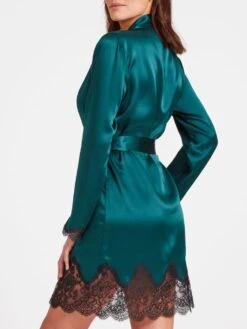 Seide Kimono TOI MON AMOUR Von Aubade -Pink Zebra kimono gr n spitze seide toi mon amour qs65 emeraude aubade 3