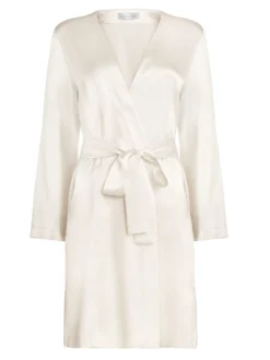 100% Seide Morgenmantel CLASSICO Von Luna Di Seta 19 100% Seide Morgenmantel CLASSICO Von Luna Di Seta -Pink Zebra kimono kurz seide vlst08009 elfenbein weiss luna di seta 4 1