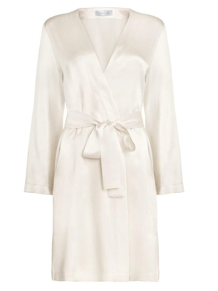 100% Seide Morgenmantel CLASSICO Von Luna Di Seta 9 100% Seide Morgenmantel CLASSICO Von Luna Di Seta – Bild 7