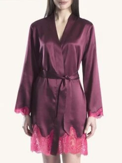 Seide Kimono SOIE D´AMOUR Luxus Aubade 20 Seide Kimono SOIE D´AMOUR Luxus Aubade -Pink Zebra kimono seide beere ms65 soie d amour aubade 5 1 1 1 1
