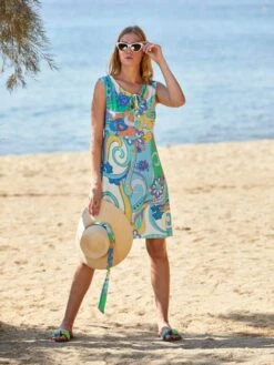 Strand Kleid AMALFI COAST Von Fürstenberg -Pink Zebra kleid 67wei .bunt 323 30332 fuerstenberg4