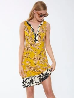 Strandkleid SANTORINI Mais-bunt Von Fürstenberg -Pink Zebra kleid mais bunt 278 30384 fuerstenberg